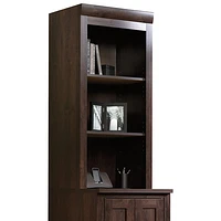 Office Port 2-Shelf Library Hutch - Dark Alder