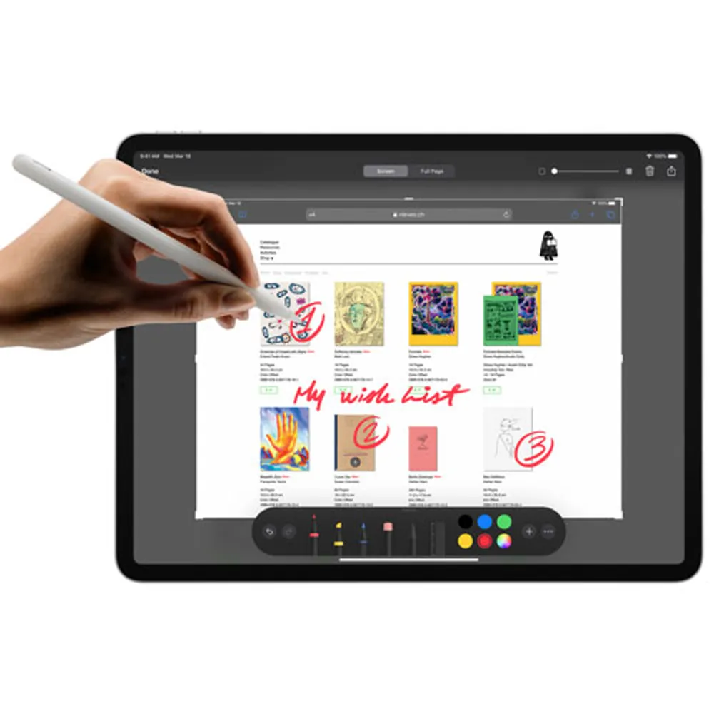 Apple Pencil (2e génération) pour iPad - Blanc