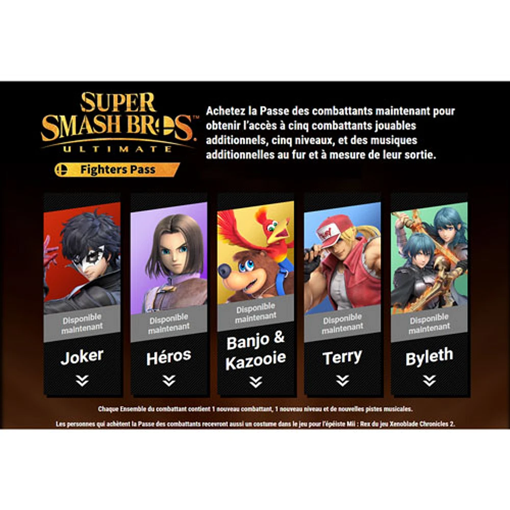 Super Smash Bros Ultimate with Fighters Pass (Switch) - Téléchargement numérique