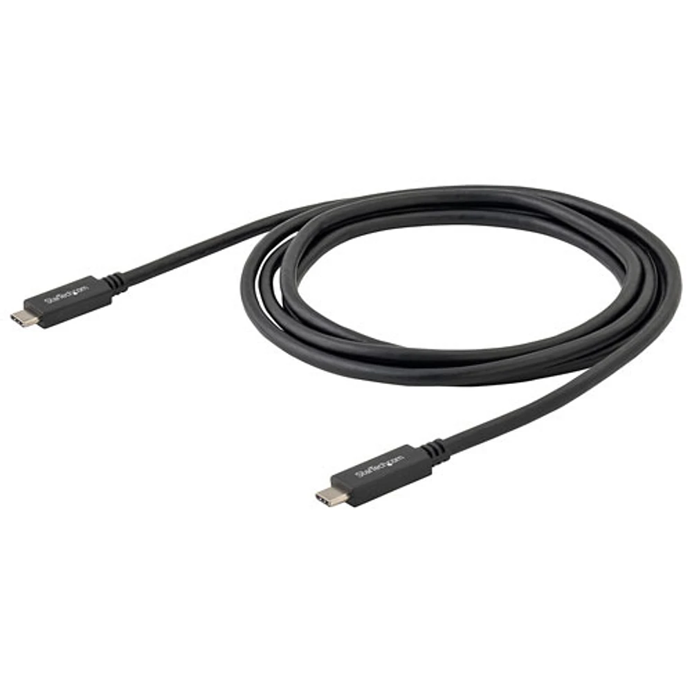 Câble USB-C de 2 m (6 pi) de StarTech avec Power Delivery (USB315CC2M)