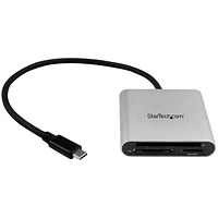 Lecteur de cartes USB-C à CF/SD/microSD de StarTech (FCREADU3C)