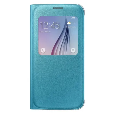 Samsung EFCG920PLEGCA S View Cover (PU) GS6, Blue Green