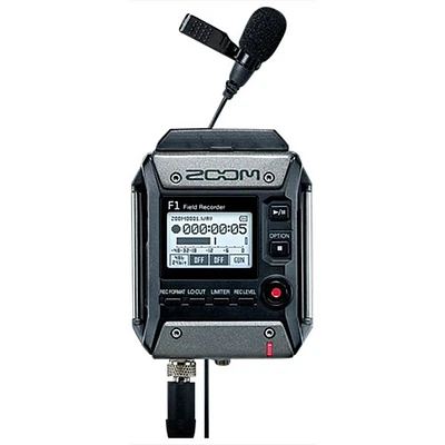 Zoom Digital Field Recorder with Lavalier Mic (F1LP)