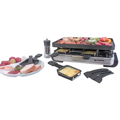 Swissmar Stelvio Raclette with Reversible Non Stick Grill Plate