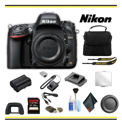 NIKON D610 24.3 MP CMOS FX-Format Digital SLR Camera Body Only - US Version w/Seller Warranty