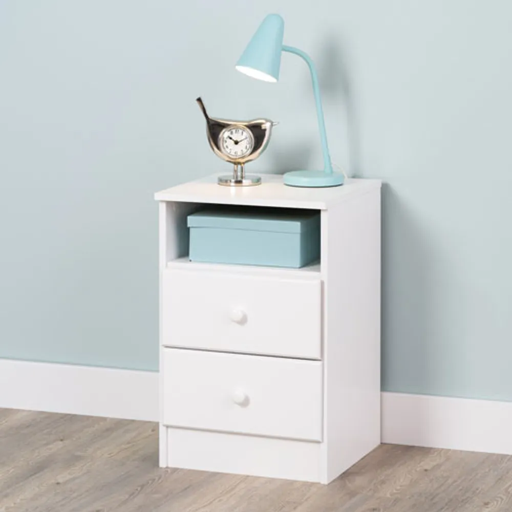 Astrid Transitional 2-Drawer Nightstand