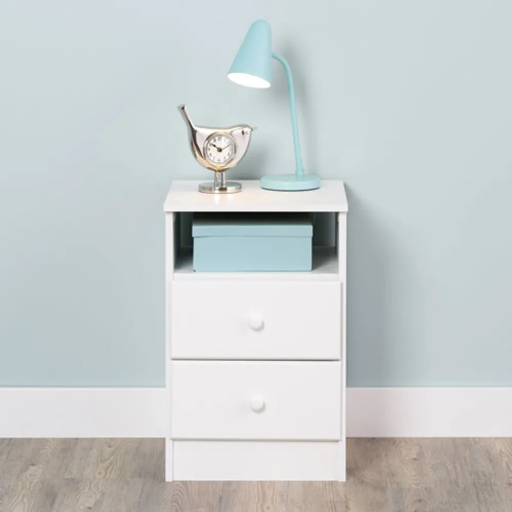 Astrid Transitional 2-Drawer Nightstand