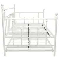 Manila Contemporary Daybed with Trundle - Twin - White