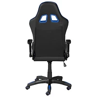 Brassex Fresno Ergonomic Faux Leather Pedestal Gaming Chair - Black/Blue