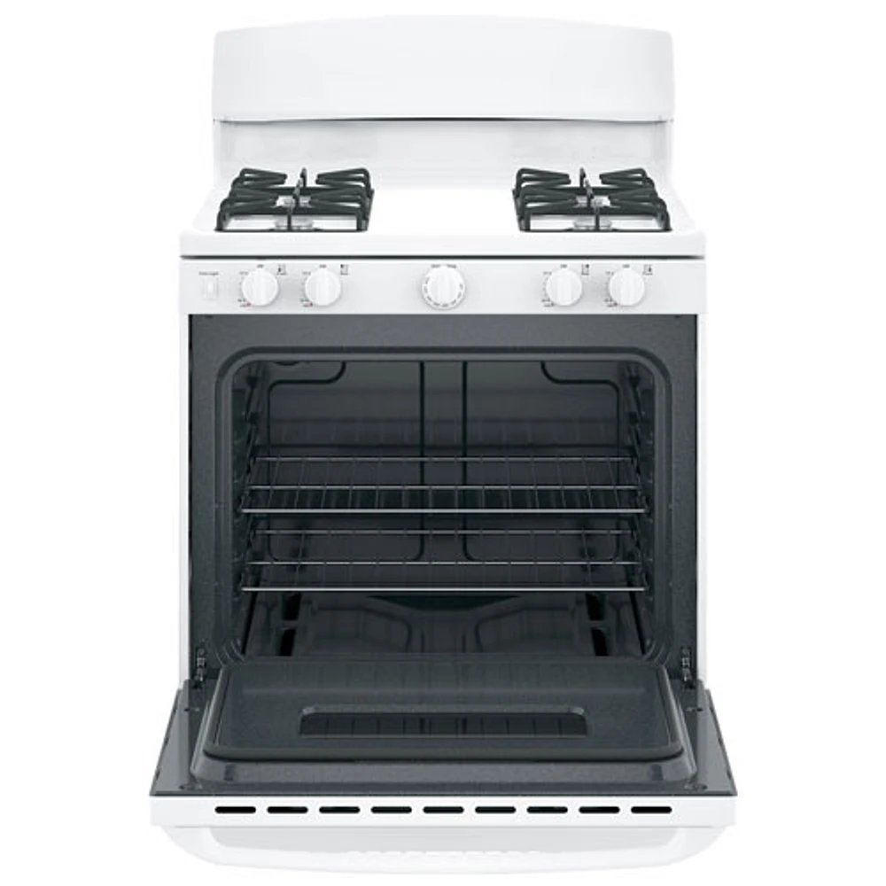 GE Profile 30" 4.8 Cu. Ft. Free-Standing Gas Range with Broiler Drawer (JCGBS10DEMWW) - White