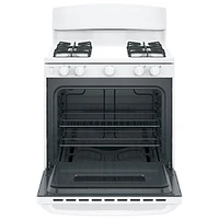 GE Profile 30" 4.8 Cu. Ft. Free-Standing Gas Range with Broiler Drawer (JCGBS10DEMWW) - White