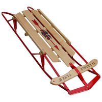 Flexible Flyer Steel Runner 48" Sled - Natural/Red