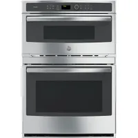 GE Profile 30" Self-Clean True Convection Electric Combination Wall Oven (PT7800SHSS) - Stainless