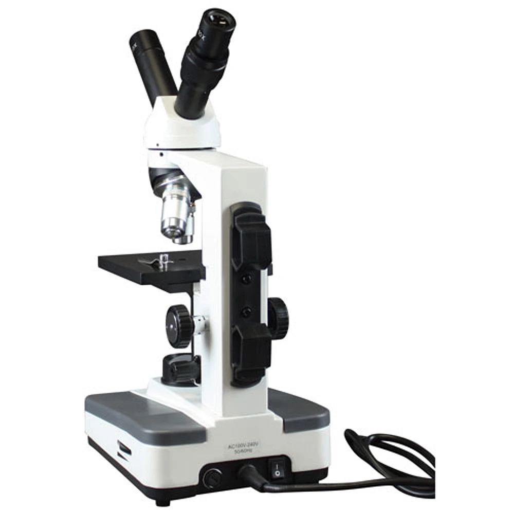 Walter Products 40x - 400x Dual View Compound Microscope with Built-in Camera (BMT404DLEDDNS5)