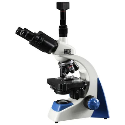 Walter Products 40x - 1000x Trinocular Compound Microscope with Built-in Camera (50CXTT100LEDDNS5)