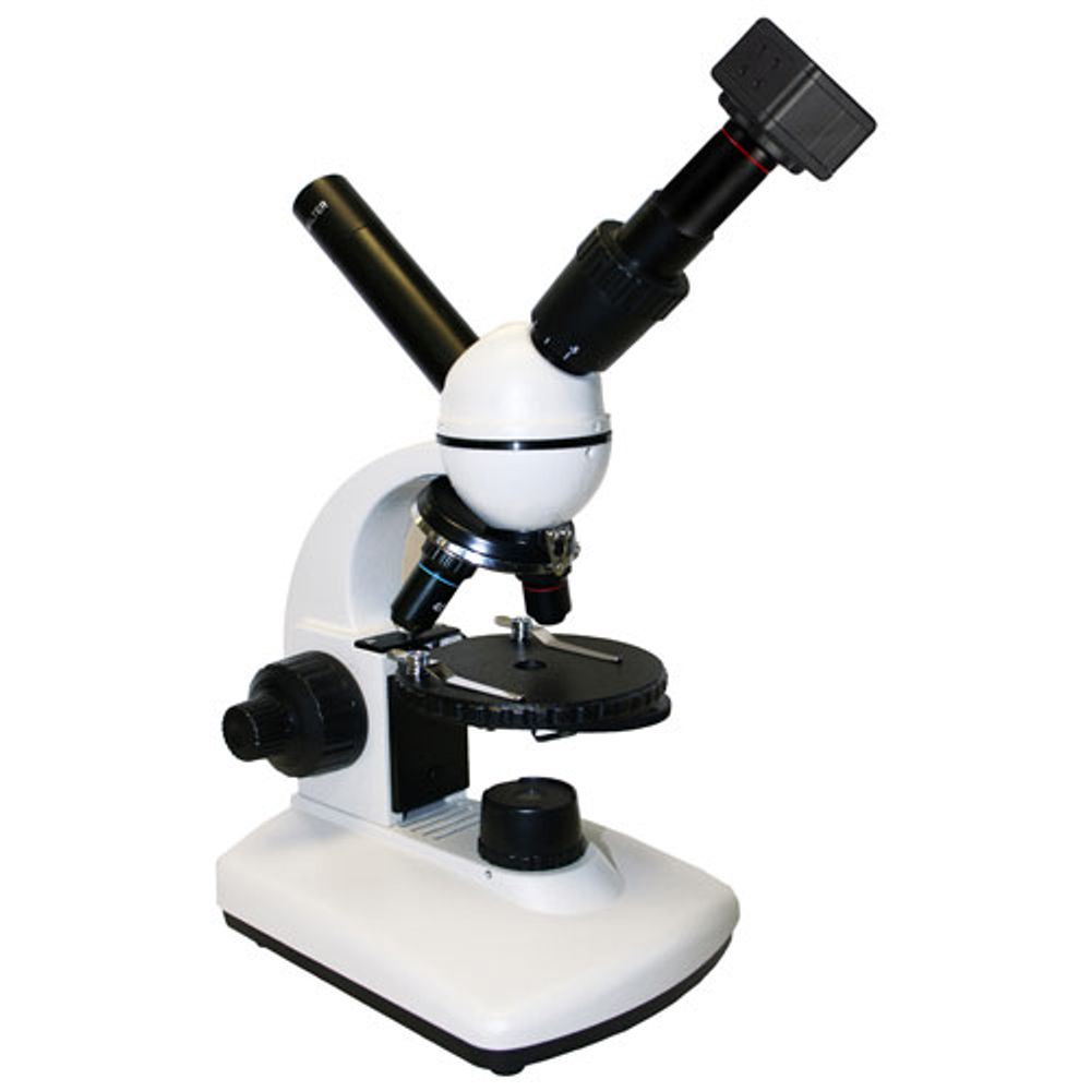 Walter Products 40x - 400x Dual View Compound Microscope with Built-in Camera (2057CXTLEDDNS2)