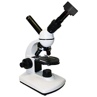 Microscope composé à deux côtés 40x à 400x avec caméra intégrée de Walter Products (2057CXTLEDDNS2)