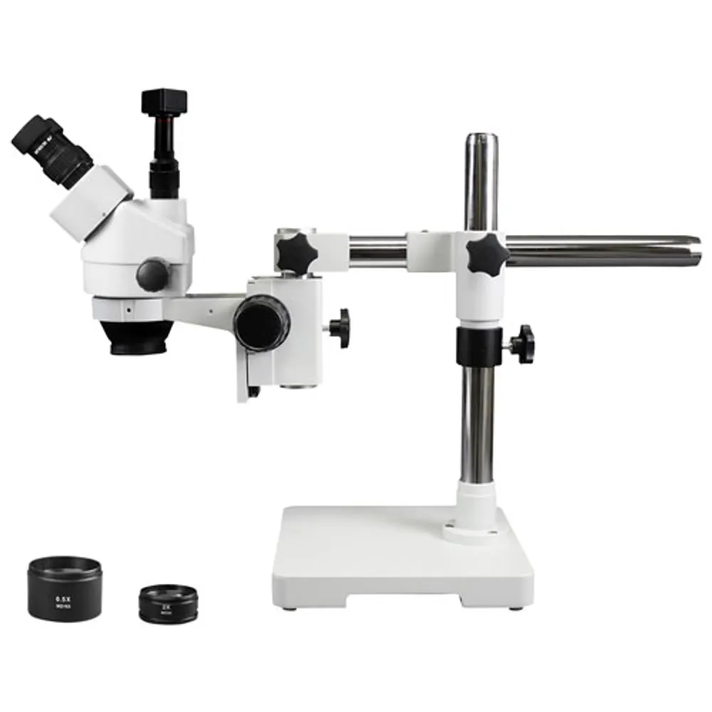 Walter Products 3.5x - 90x Trinocular Stereo Microscope with Built-in Camera (WP3FZIFR07DNS5)