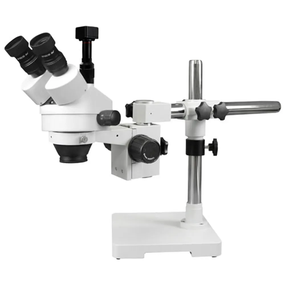 Walter Products 3.5x - 90x Trinocular Stereo Microscope with Built-in Camera (WP3FZIFR07DNS5)