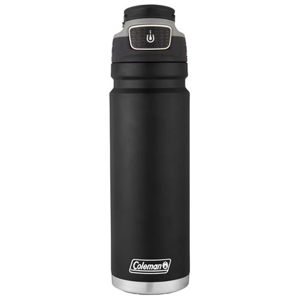 Coleman FreeFlow 700ml (24oz.) Insulated Stainless Steel Water Bottle - Black