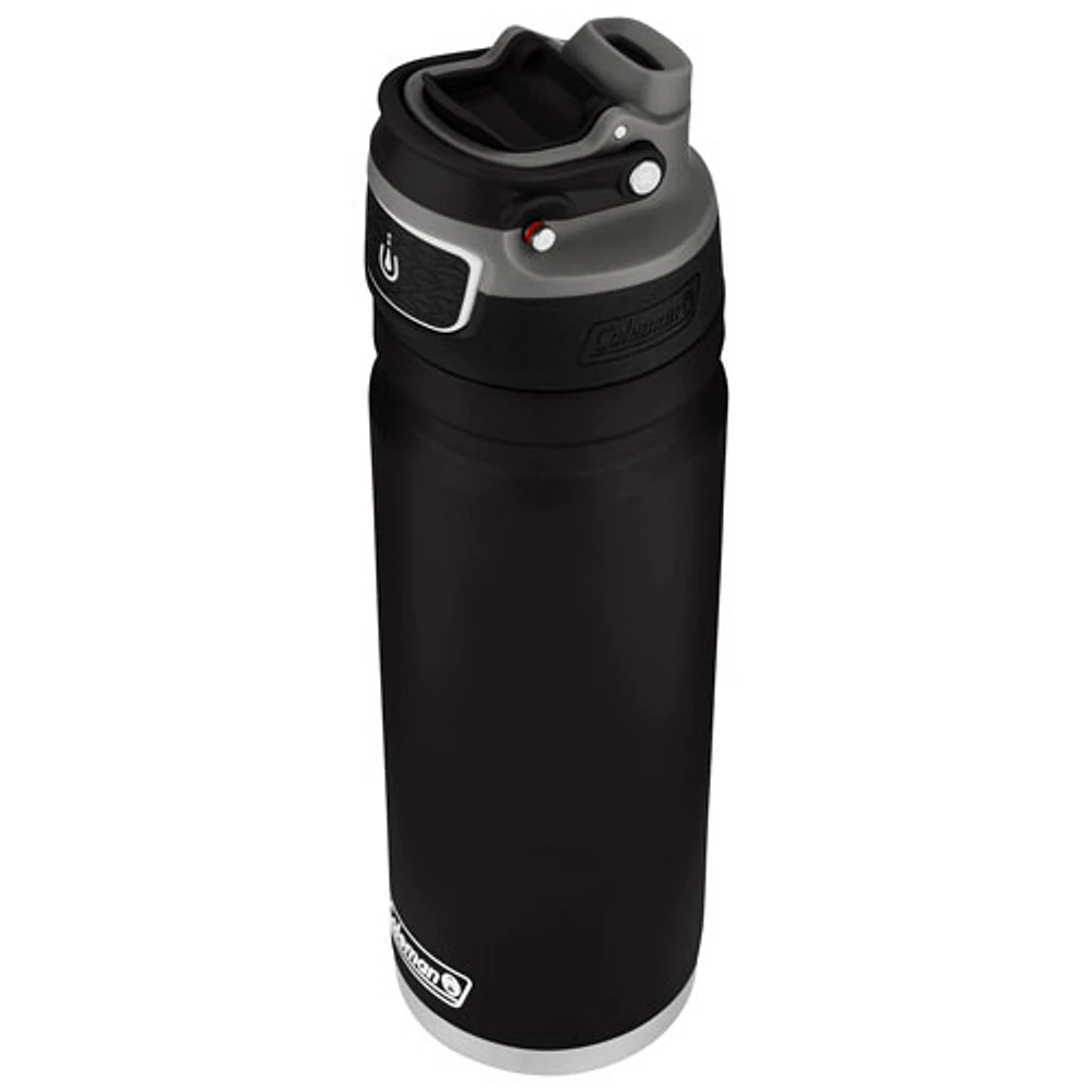 Coleman FreeFlow 700ml (24oz.) Insulated Stainless Steel Water Bottle - Black