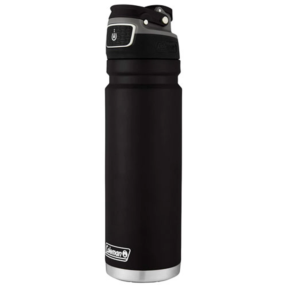 Coleman FreeFlow 700ml (24oz.) Insulated Stainless Steel Water Bottle - Black