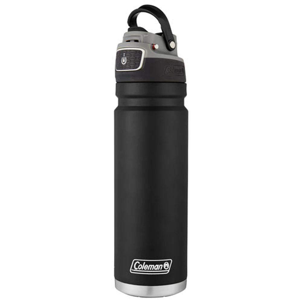 FreeFlow de 700 ml (24 oz) de Coleman Bouteille d'eau isotherme en acier inoxydable - Noir