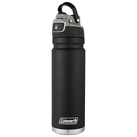 FreeFlow de 700 ml (24 oz) de Coleman Bouteille d'eau isotherme en acier inoxydable - Noir