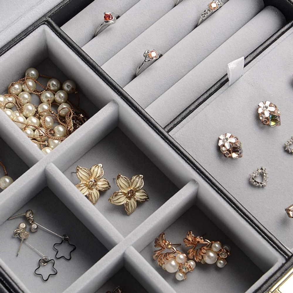 Zumier Jewelry Box Organizer for women, Earring Organizer Box with