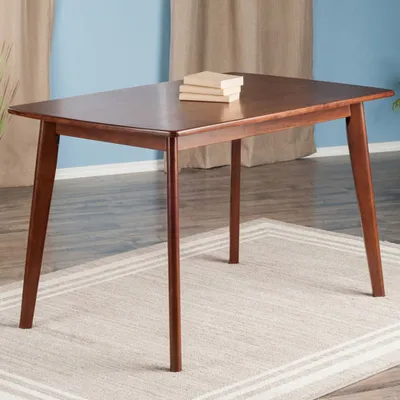 Shaye Transitional 4-Seating Casual Dining Table - Walnut