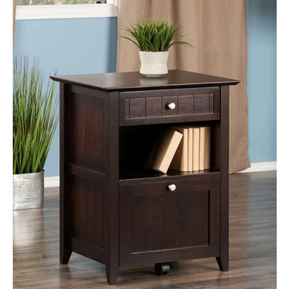 Burke 2-Drawer File Cabinet - Coffee