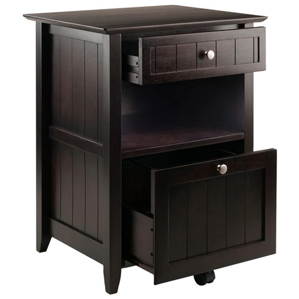 Burke 2-Drawer File Cabinet - Coffee