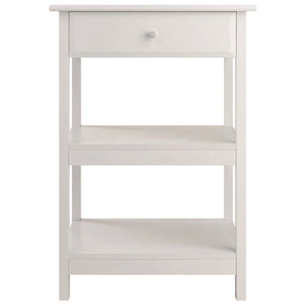 Delta 2-Shelf Printer Stand - White