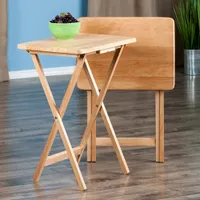 Alex Transitional 2-Piece Table Set - Natural