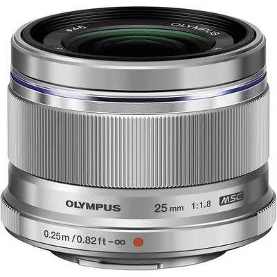 Olympus 25mm f1.8 M.Zuiko Lens Silver