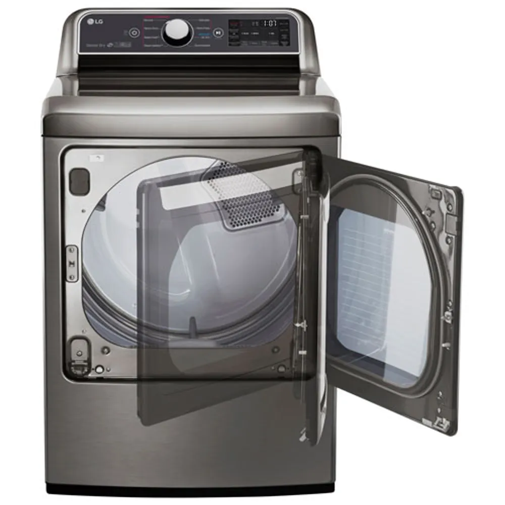 LG 7.3 Cu. Ft. Electric Steam Dryer (DLEX7300VE) - Graphite Steel