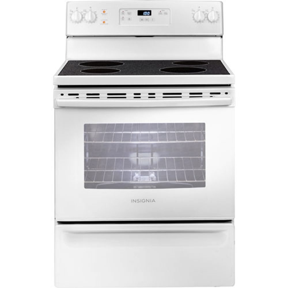 Insignia 30" Smooth Top Electric Range (NS-RNE4BMWH9-C) - White - Open Box - Perfect Condition