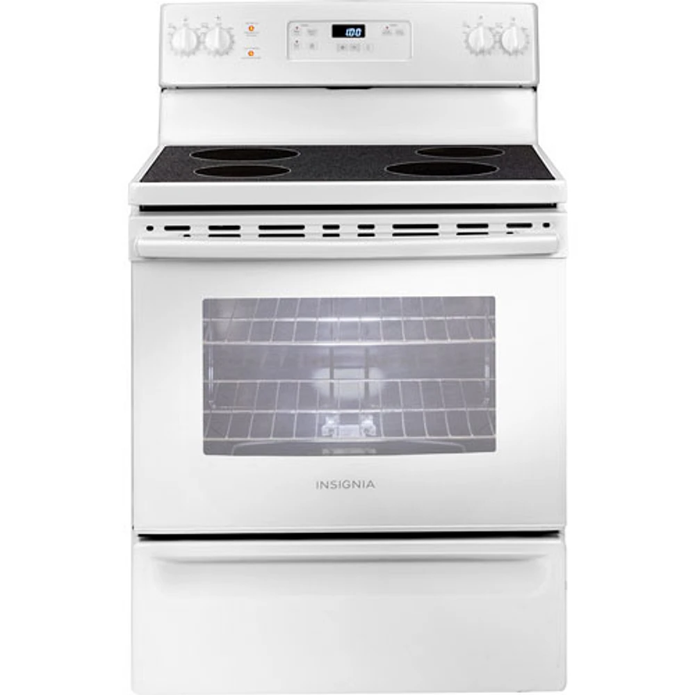 Cuisinière électrique surface lisse de 30 po d'Insignia (NS-RNE4BMWH9-C) - Blanc - BO - Parfait état