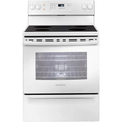 Insignia 30" Smooth Top Electric Range (NS-RNE4BMWH9-C) - White - Open Box - Perfect Condition