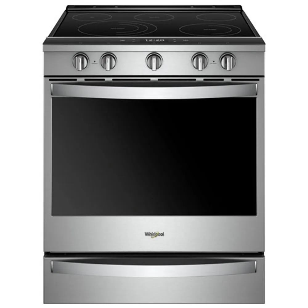 Whirlpool 30" Self-Clean Slide-In Electric Range (YWEE750H0HZ) -Stainless - Open Box -Scratch & Dent