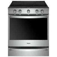 Whirlpool 30" Self-Clean Slide-In Electric Range (YWEE750H0HZ) -Stainless - Open Box -Scratch & Dent