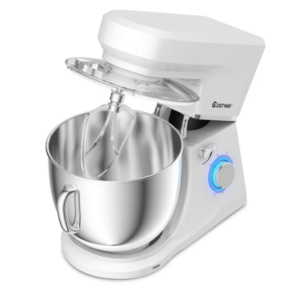 Tilt-Head Stand Mixer 7.5 Qt 6 Speed 660W with Dough Hook