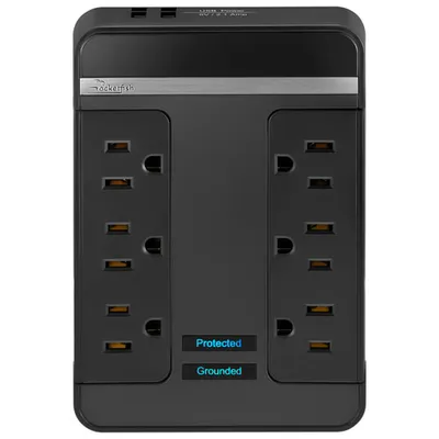 Rocketfish 6 Outlet/2 USB Surge Protector - Only at Best Buy