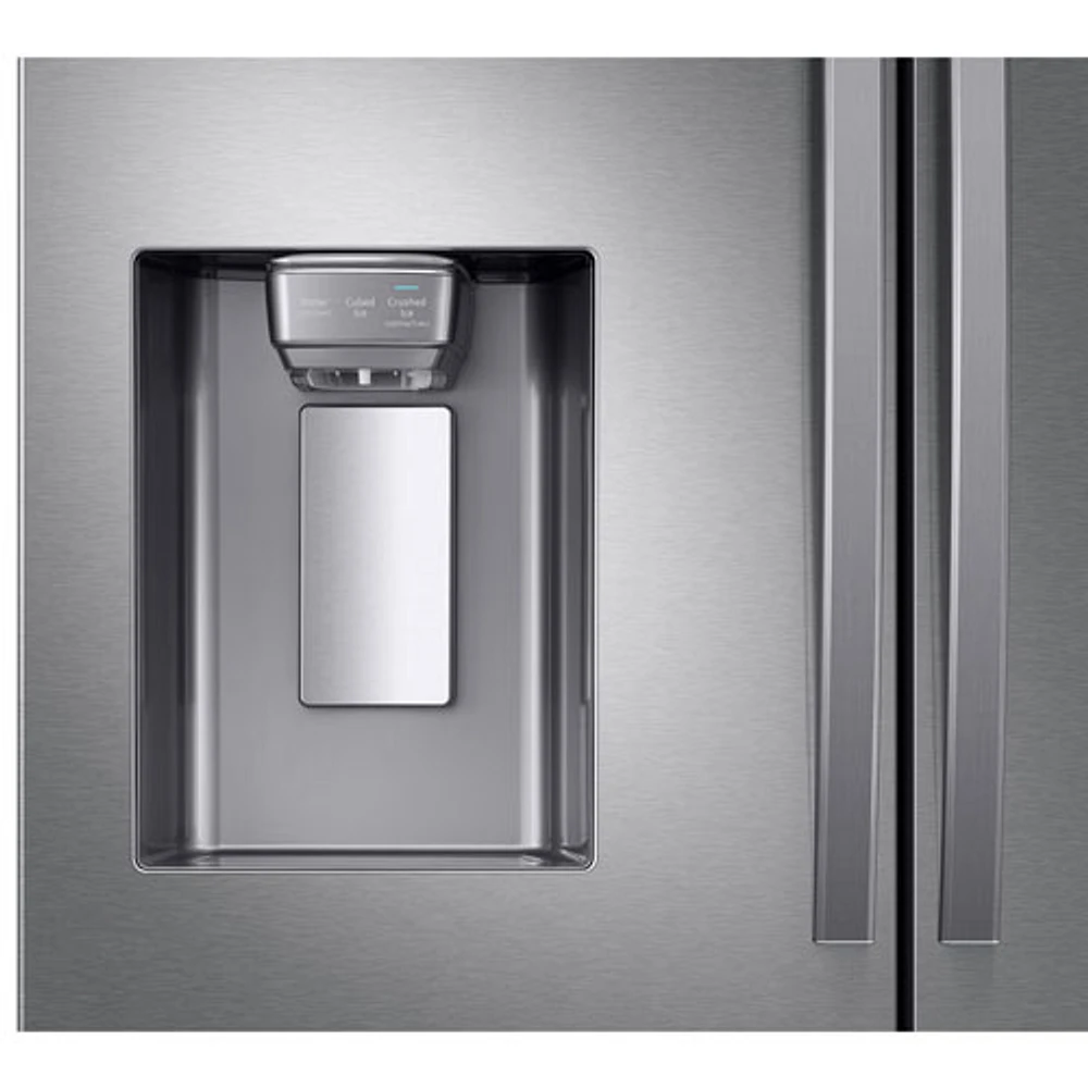 Réfrigérateur 2 portes 28 pi³ 36 po avec distributeur de glaçons de Samsung (RF28R7201SR/AA) - Inox