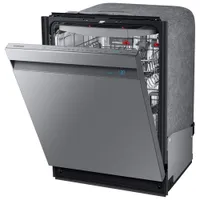 Samsung 24" 39dB Built-In Dishwasher with Stainless Steel Tub (DW80R9950US/AA) - Stainless Steel