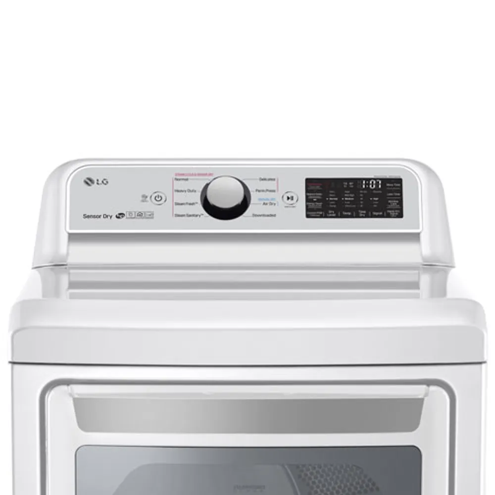 LG 7.3 Cu. Ft. Electric Dryer (DLEX7250W) - White