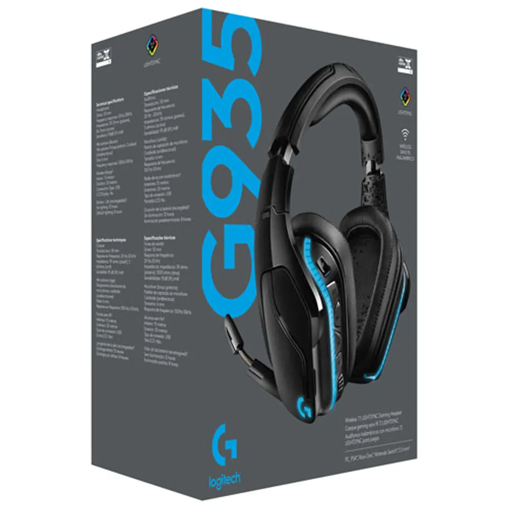 Logitech G935 RF Wireless Gaming Headset with Microphone - Black