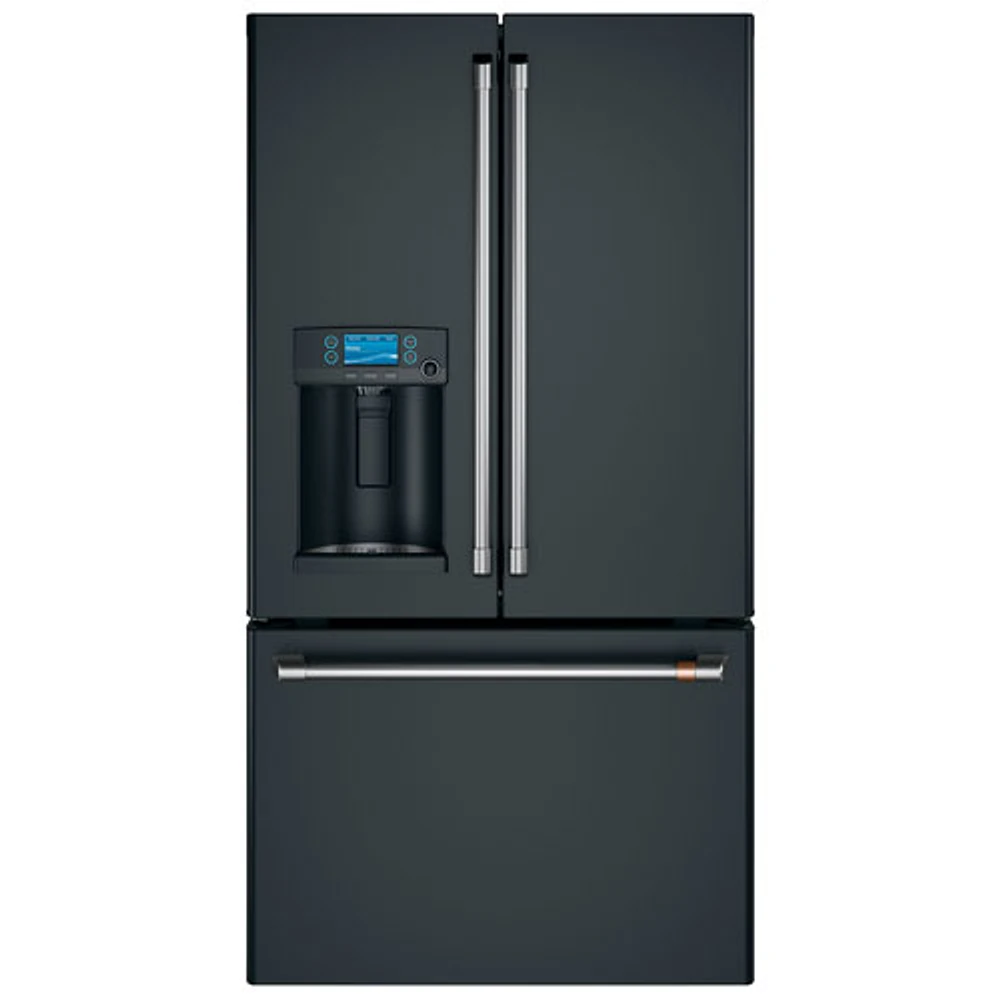 Café 36" 22.2 Cu. Ft. Counter-Depth French Door Refrigerator (CYE22TP3MD1) - Matte Black