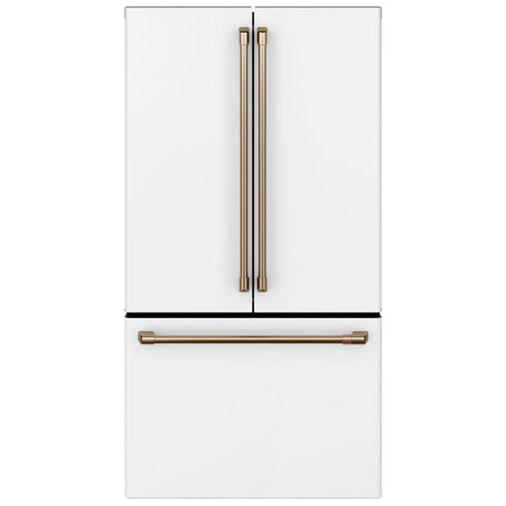 Café 36" 23.1 Cu. Ft. Counter-Depth French Door Refrigerator (CWE23SP4MW2) - Matte White