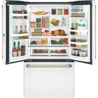 Café 36" 23.1 Cu. Ft. Counter-Depth French Door Refrigerator (CWE23SP4MW2) - Matte White